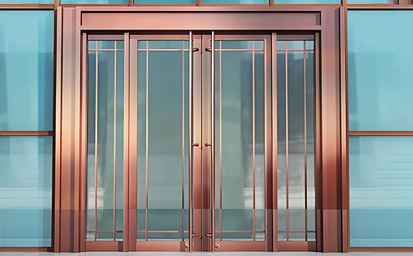 宁陕玻璃地弹门